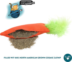 Cosmic Catnip Cat Carrot Toy 100% Cosmic