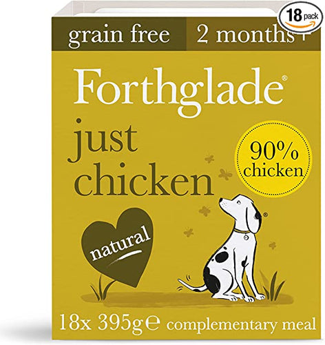 Forthglade Just Chicken Grain Free Dog's Dinner Food 395g