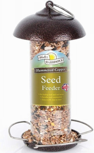 Harrisons Hammertone Copper Mini Seed Feeder 20cm