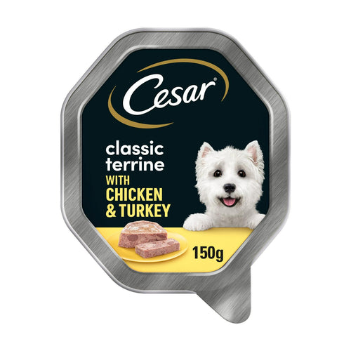 Cesar CIL Alutray Chicken and Turkey  Dog Wet Food 150g