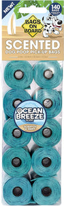 Bags On Board Ocean Breeze Scented Dog Poo Bags Refill 140 bags