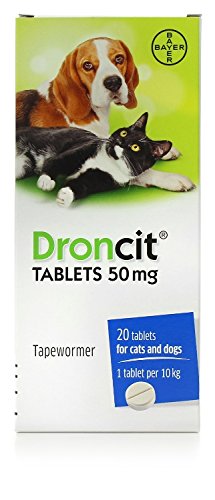 Droncit Spot On Control Against Tapeworm In Cats 4 Pipettes  20G