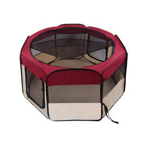 Valentina Valentti Fabric Foldable PET Play Pen - Small PLAYPEN - Red - S