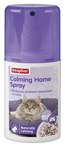 Beaphar Natural Effective Calming Solutions Cat Dog Stress Relief Fireworks Vets, Calming Home Spray, 125Ml