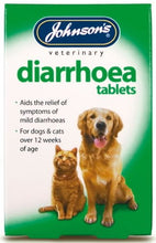 Load image into Gallery viewer, Johnsons Diarrhoea Tablets For Dogs 12 Tablets 30G