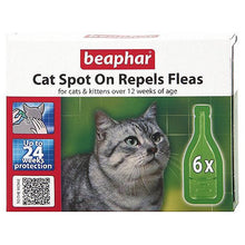 Load image into Gallery viewer, Beaphar Cat Kittens Spot On Treatment Repels Fleas 24 Weeks Protection