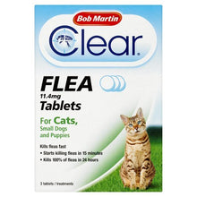 Load image into Gallery viewer, Bob Martin Flea Tablets For Cats And Small Dog Under 11 Kg, 3 Tablets
