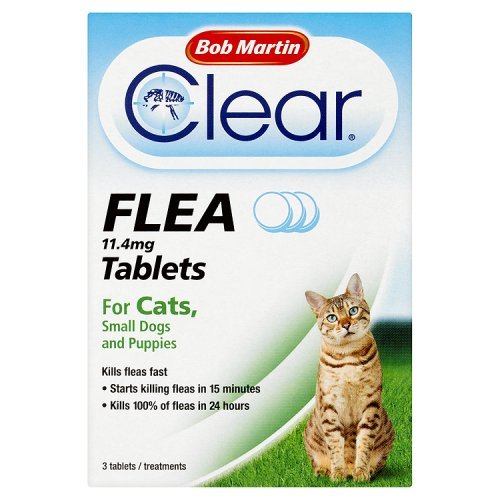 Bob Martin Flea Tablets For Cats And Small Dog Under 11 Kg, 3 Tablets