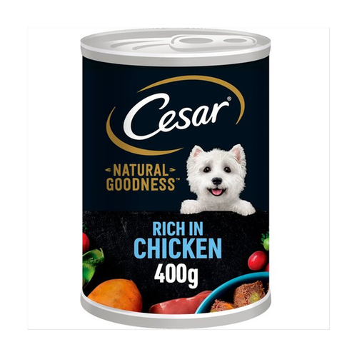Cesar Natural Goodness Tin Chicken in Loaf Dog Wet Food 6 x 400g