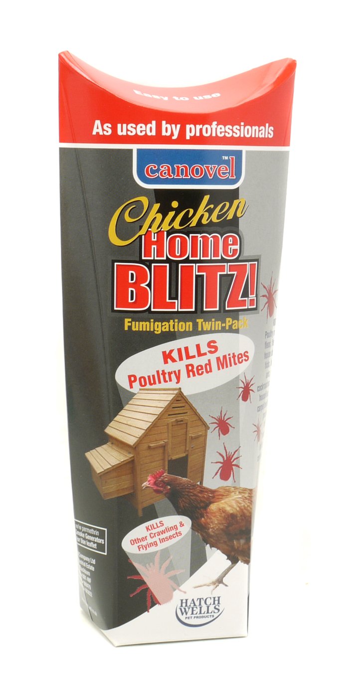 Canovel Home Blitz Chicken Fumigator Killing Poultry Red Mite Twin Pk