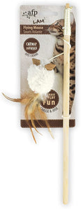 All For Paws Lamb Flying Mouse Wand Teaser For Cats