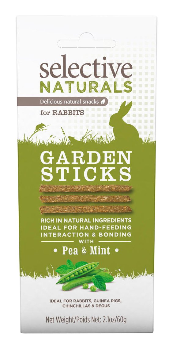 Selective Naturals Garden Sticks Treats For Rabbits With Pea And Mint