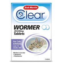 Load image into Gallery viewer, Bob Martin Clear Wormer Tablets For Cats And Kittens