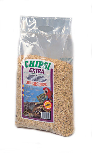 Chipsi Extra Beech Wood Bedding Chips Medium Reptile/Bird Terrarium Litter 15Kg