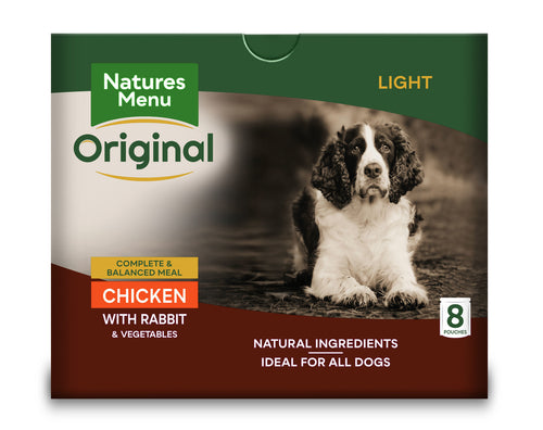 Natures Menu Dog Wet Food Light 8 Packs 300g