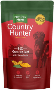 Natures Menu Country Hunter Dog Wet Food Beef (6Pk) 150g pouch