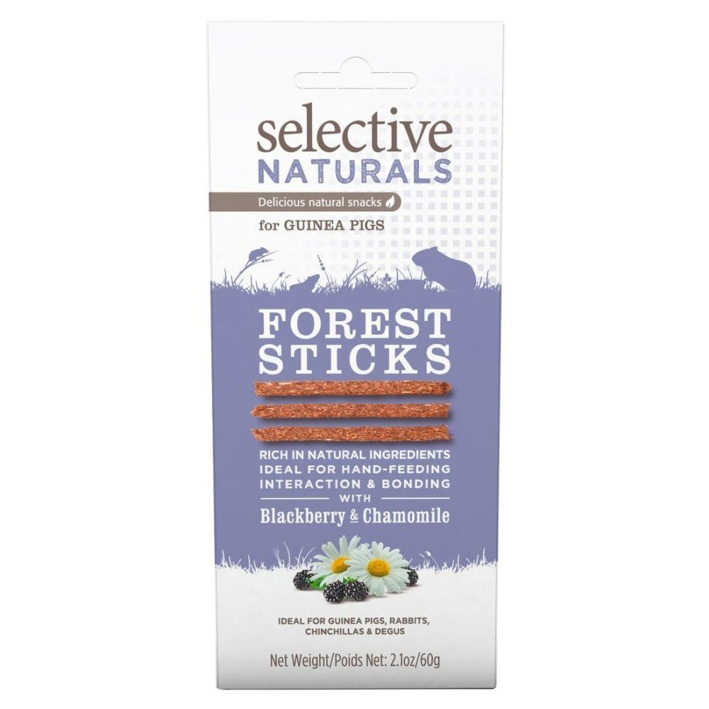 Selective Naturals Forest Sticks for Guinea Pigs with Blackberry & Chamomile