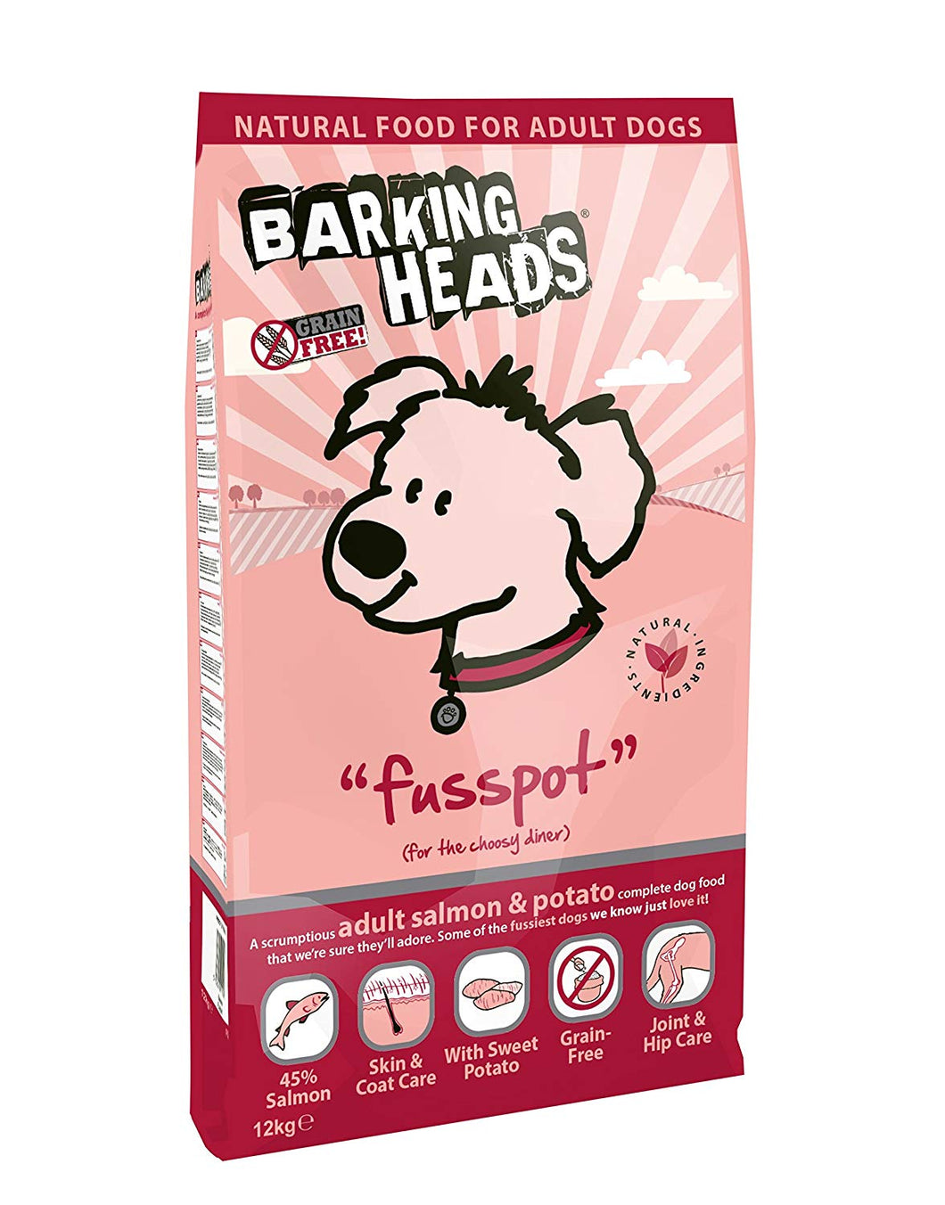 Barking Heads Dog Food Fusspot Salmon & Potato 12Kg