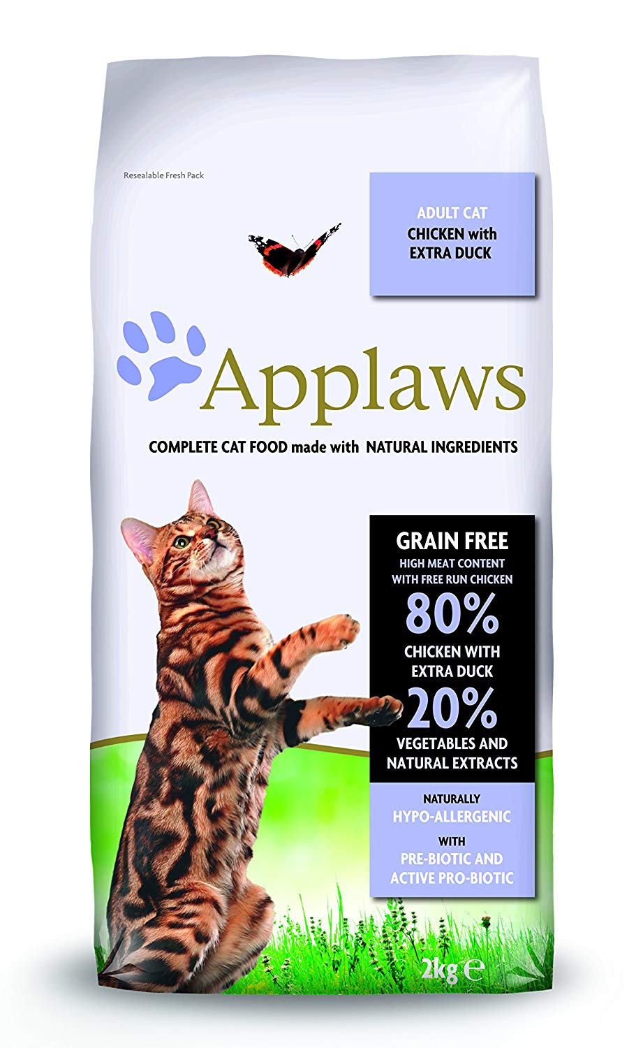Applaws Natural Complete  Dry Cat Food Adult Chicken And Duck, 2Kg