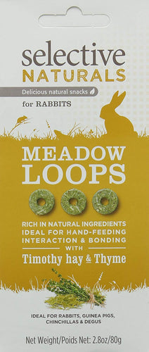 Selective Naturals Meadow Loops Treats For Rabbits With Timothy Hay And Thyme
