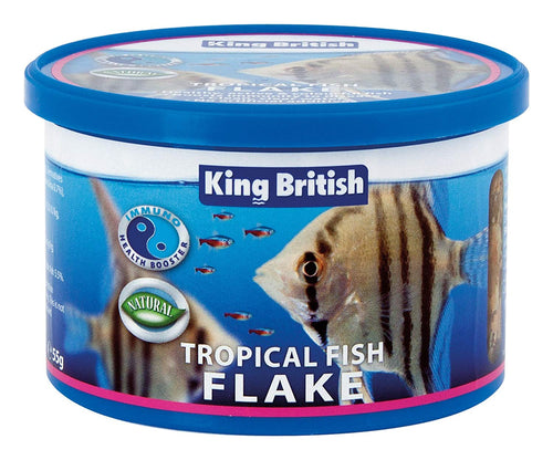 King British Tropical Fish Flake, Complete Food (With Ihb) 55G 
