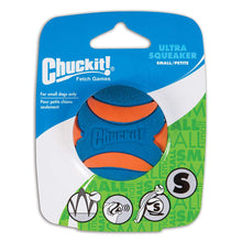 Load image into Gallery viewer, Chuckit Ultra Squeaker Ball  Dog Toy Small 1-Pack