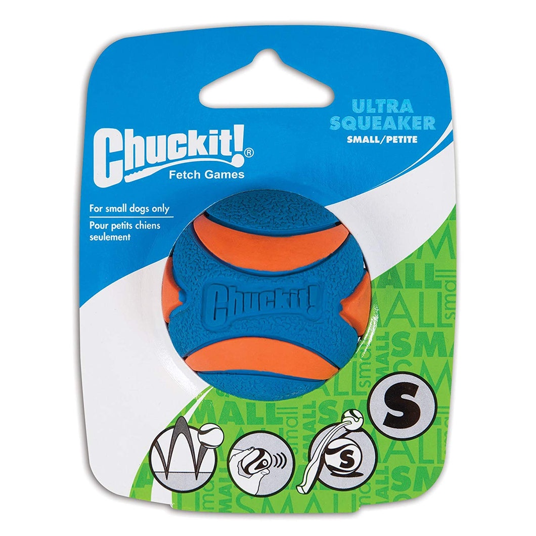 Chuckit Ultra Squeaker Ball  Dog Toy Small 1-Pack