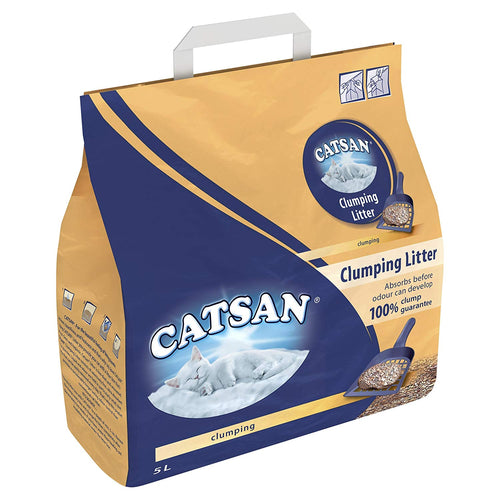 Catsan Clumping Ultra Cat Litter, 5 Litre (Pack Of 3)