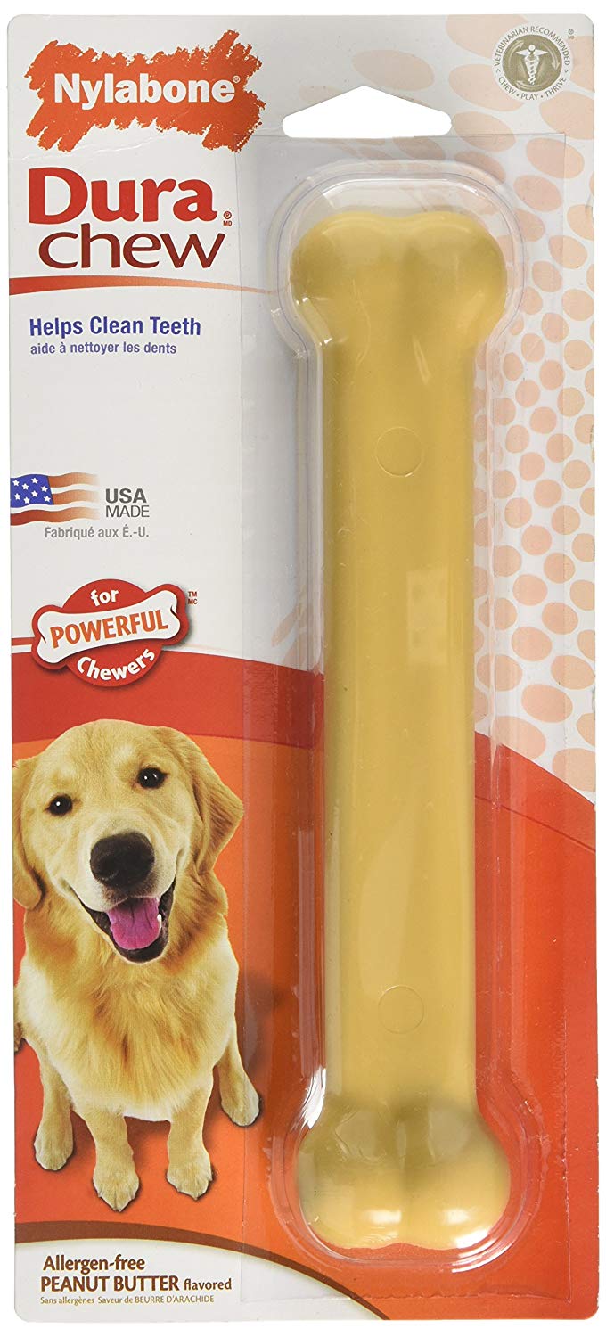 Nylabone Dura Chew Dog Treat Peanut Butter, Giant
