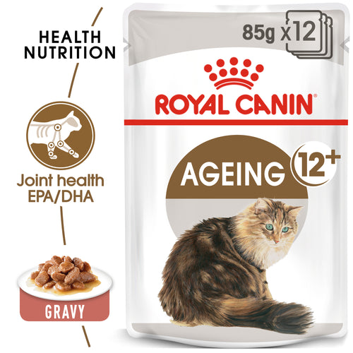 ROYAL CANIN® Ageing 12+ Senior In Gravy Wet Cat Food