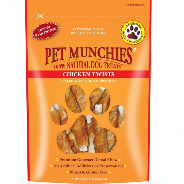 Pet Munchies Chicken Twists Dog Chews Various Pack Sizes
