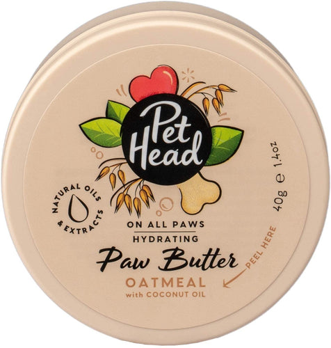Pet Head Dog Oatmeal Paw Butter - Relieves Dry Cracked Paws