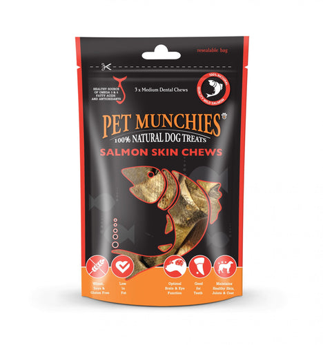 Pet Munchies Salmon Chews Medium Dog Treat