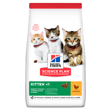 Load image into Gallery viewer, Hill&#39;s Kitten Dry Food Chicken Various Pack Sizes