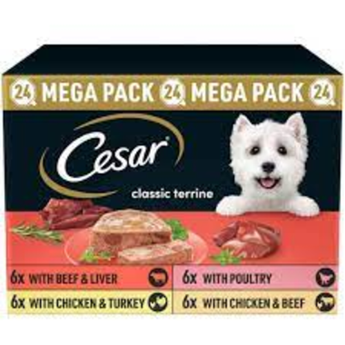 Cesar Classics Terrine Mixed Selection Dog Wet Food 24 x 150g