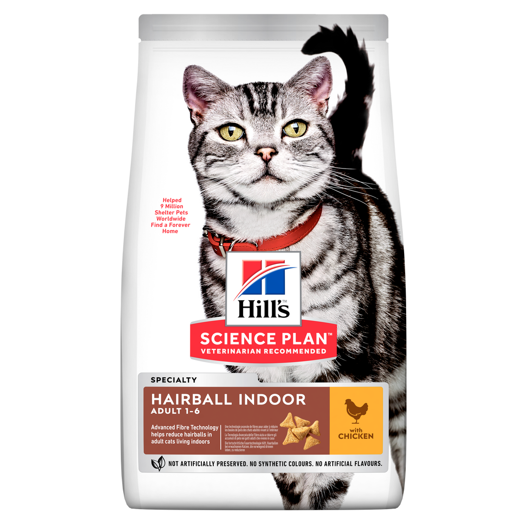 Hill's Adult Hairball Indoor Chicken Cat Dry Food