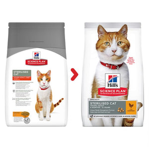 Hill's Young Adult Sterilised Cat Dry Food Chicken