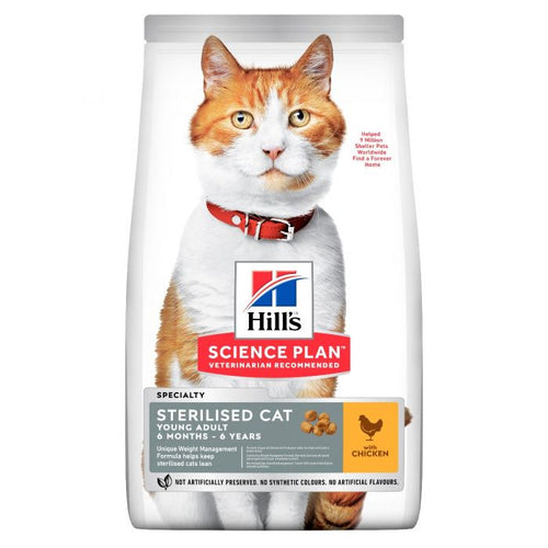 Hill's Young Adult Sterilised Cat Dry Food Chicken
