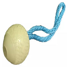 Load image into Gallery viewer, James &amp; Steel Glow Ball on Rope Dog Toy