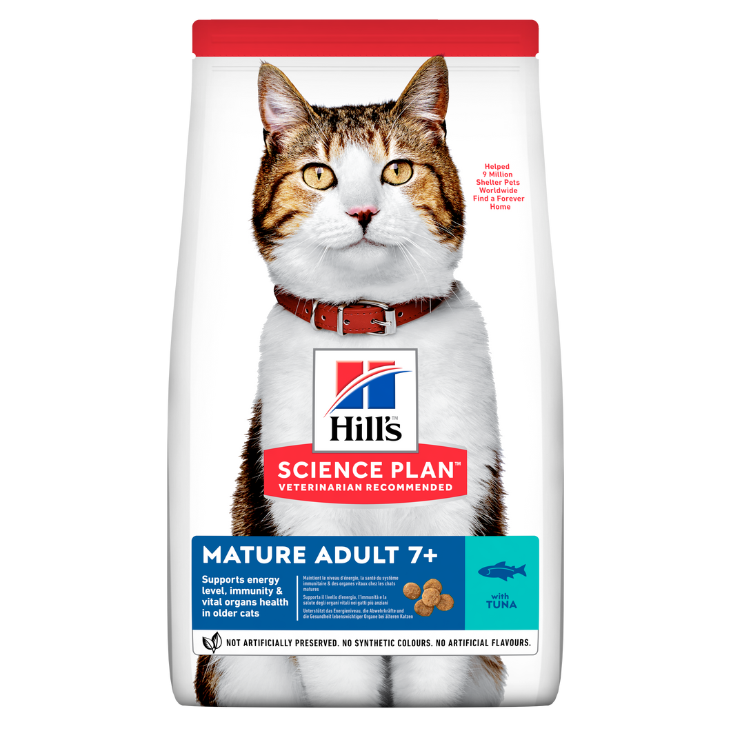 Hill's Mature Adult 7+ Cat Dry Food Tuna