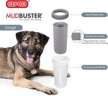 Load image into Gallery viewer, Dexas MudBuster Silicone Paw Washer Light Grey Dogs