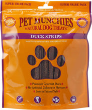Load image into Gallery viewer, Pet Munchies Duck Strips Dog Chews Various Pack Sizes