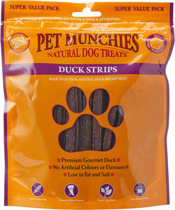 Pet Munchies Duck Strips Dog Chews Various Pack Sizes