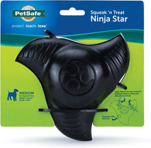 Load image into Gallery viewer, PetSafe Squeak n&#39; Treat Ninja Star Dog Toy for Large Dogs