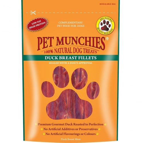 Pet Munchies Duck Breast Fillet Dog Chews Various Pack Sizes