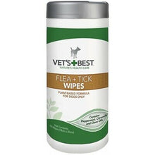 Load image into Gallery viewer, Vets Best Flea and Tick 50 Wipes For Dogs