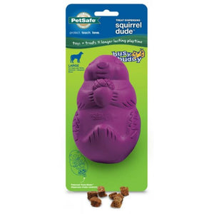 Busy Buddy Squirrel Dude Treat Dispenser For Dogs and Puppies