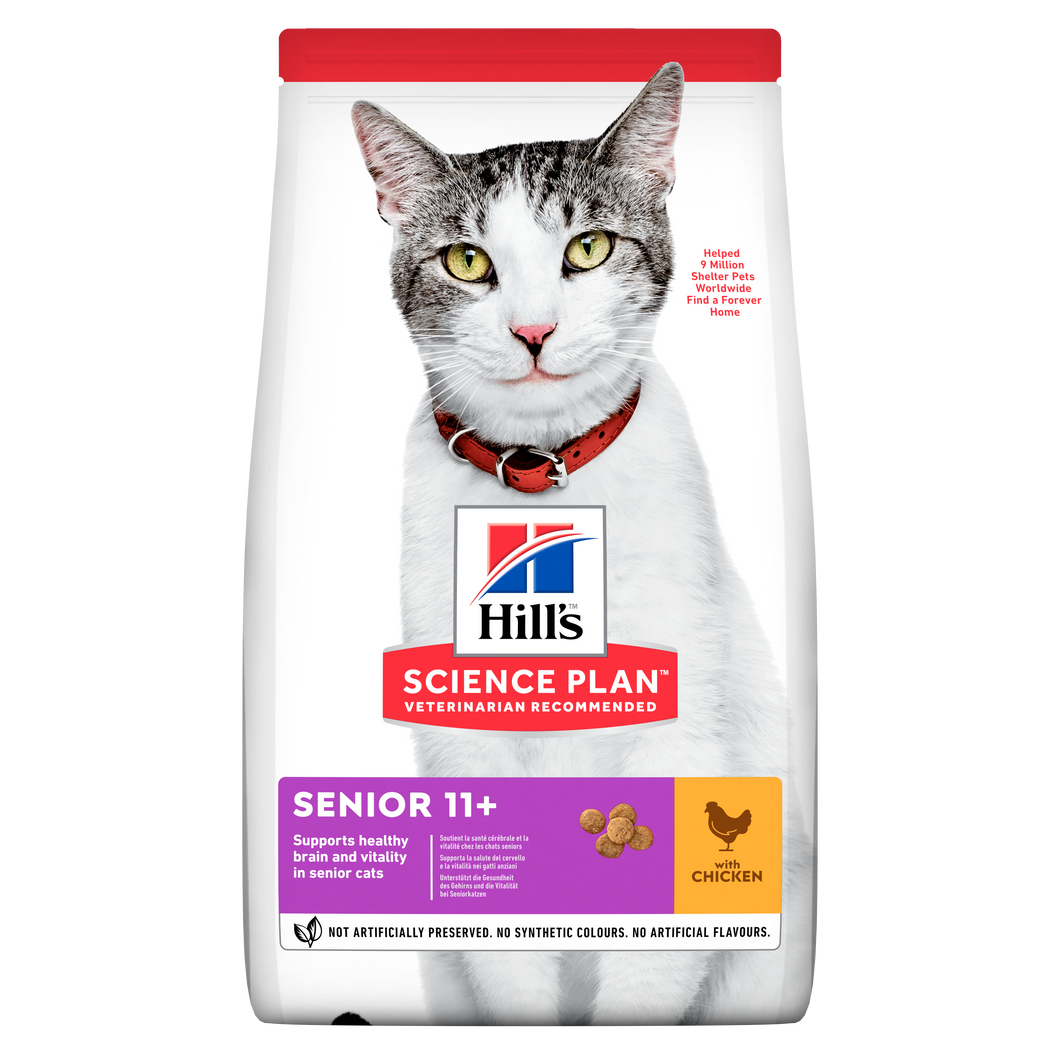Hill's Senior 11+ Cat Dry Food Chicken