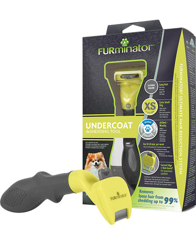Furminator Undercoat Deshedding Tool For Long Hair Extra Small Dog