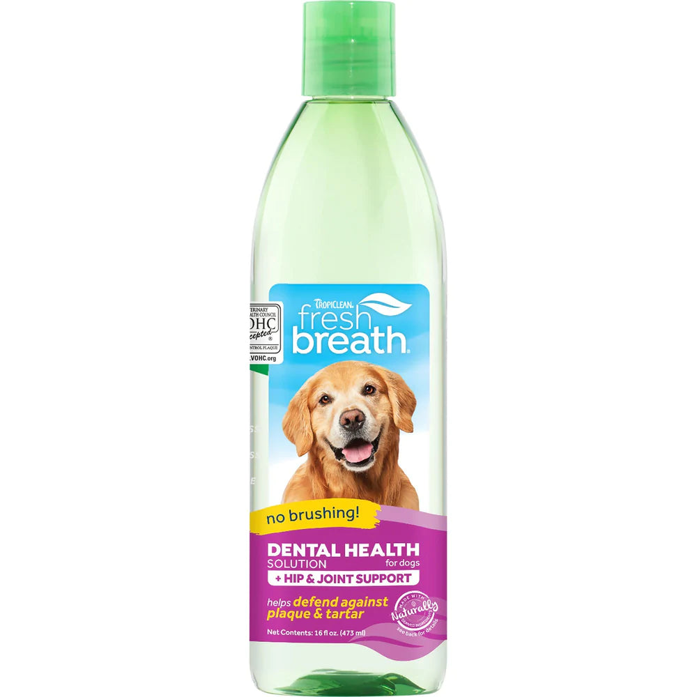 TropiClean Oral Care Dental Health Solution Hip and Joint For Dogs